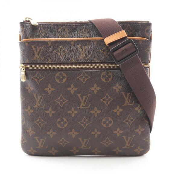 LOUIS VUITTON Brown Monogram Leather Shoulder Bag - Picture 1 of 9